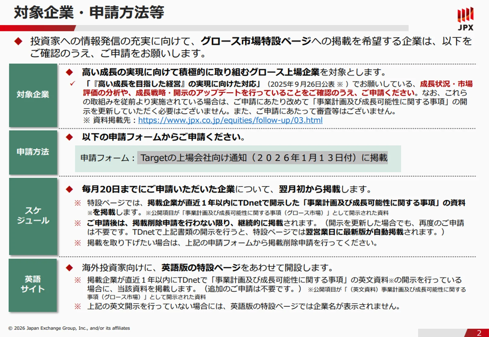 とりあえずTargetのページを見ましょう！