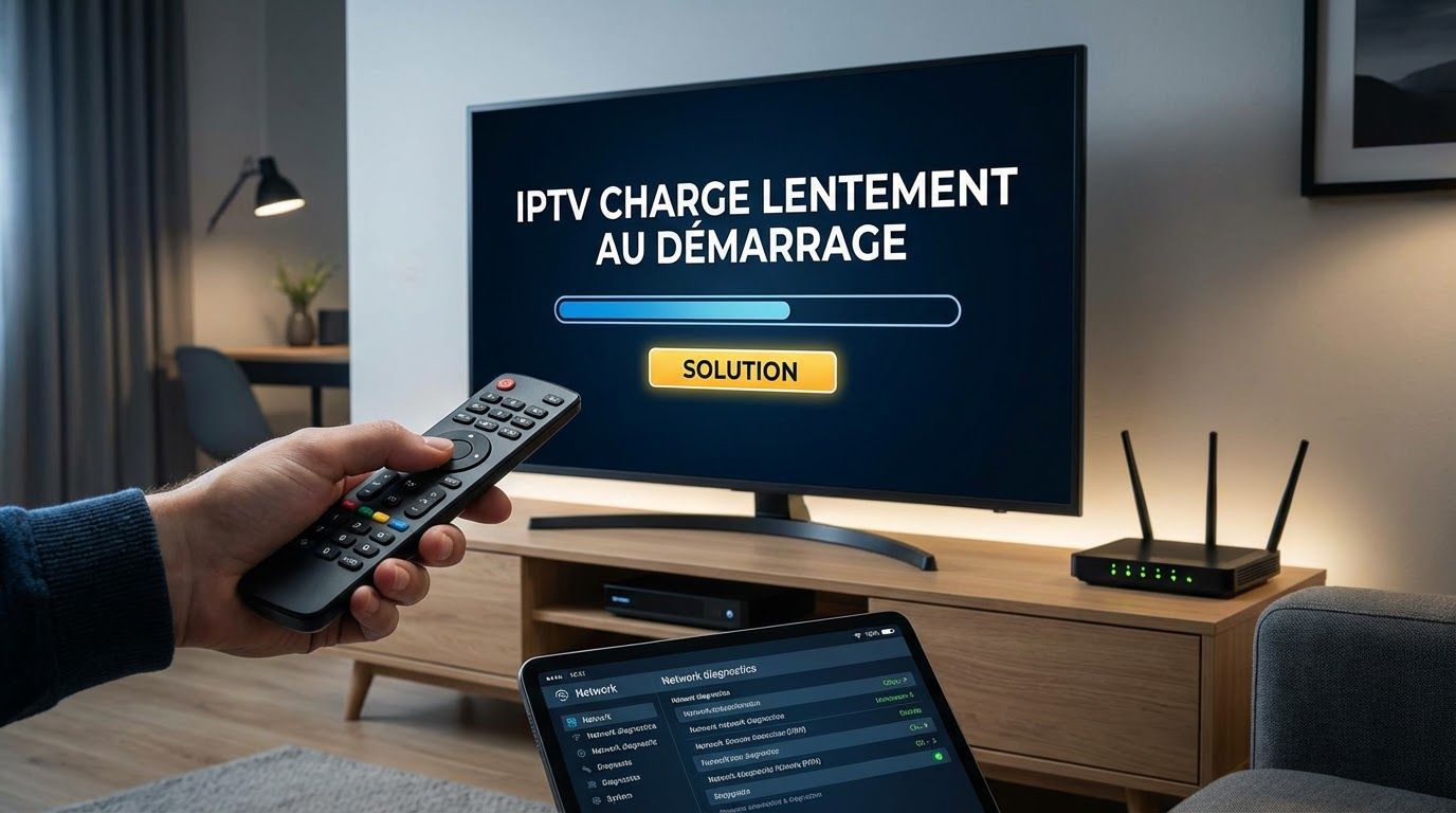 Schéma technique illustrant la latence IPTV et les solutions de mise en mémoire tampon