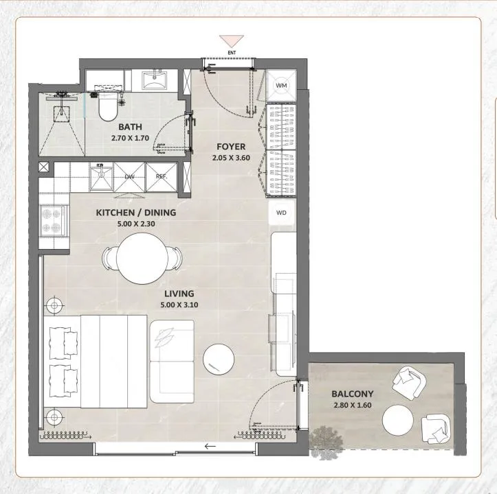 Планировка Studio