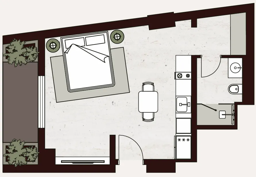 Планировка Studio