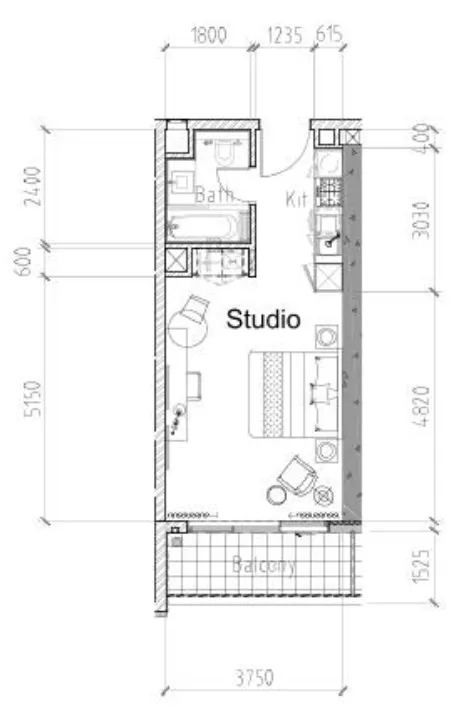 Планировка Studio