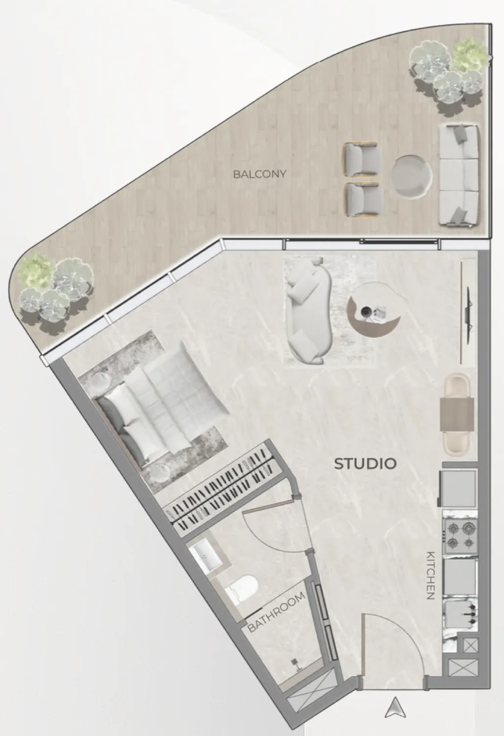 Планировка Studio