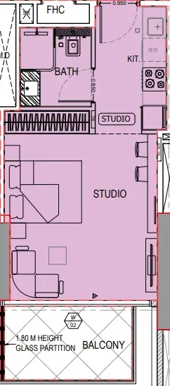Планировка Studio