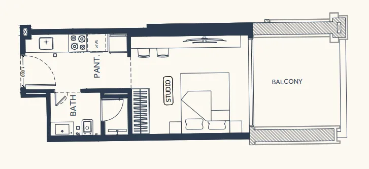 Планировка Studio