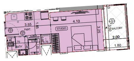 Планировка Studio
