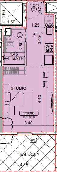 Планировка Studio