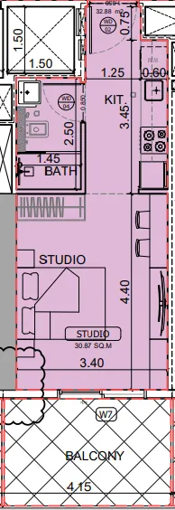 Планировка Studio