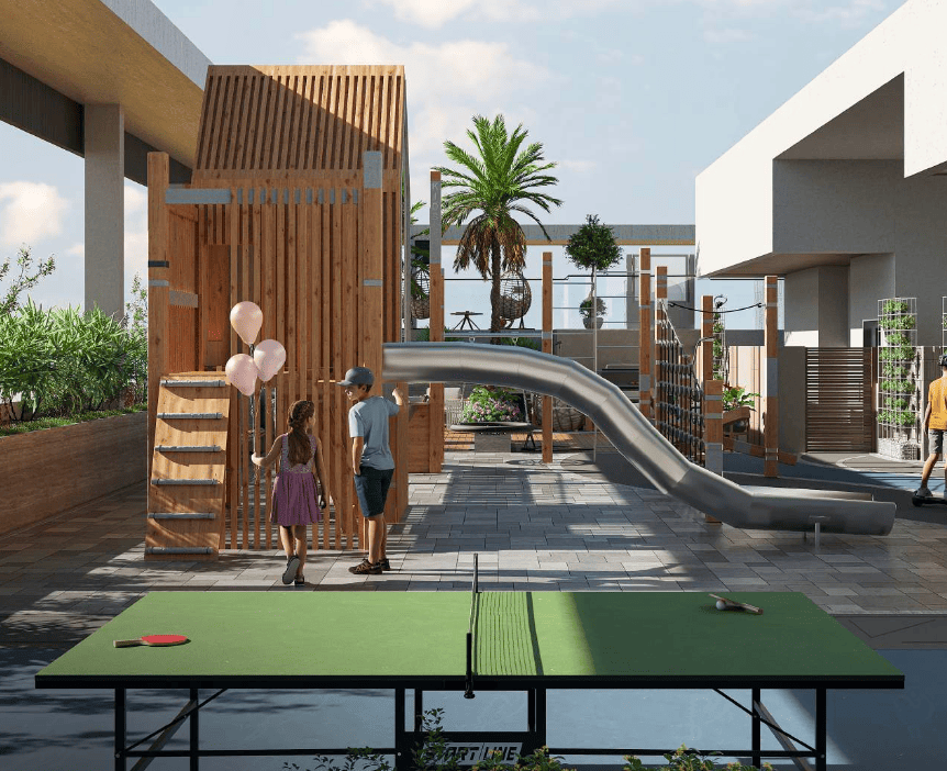 Table Tennis & Kids Play Area