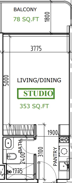 Планировка Studio