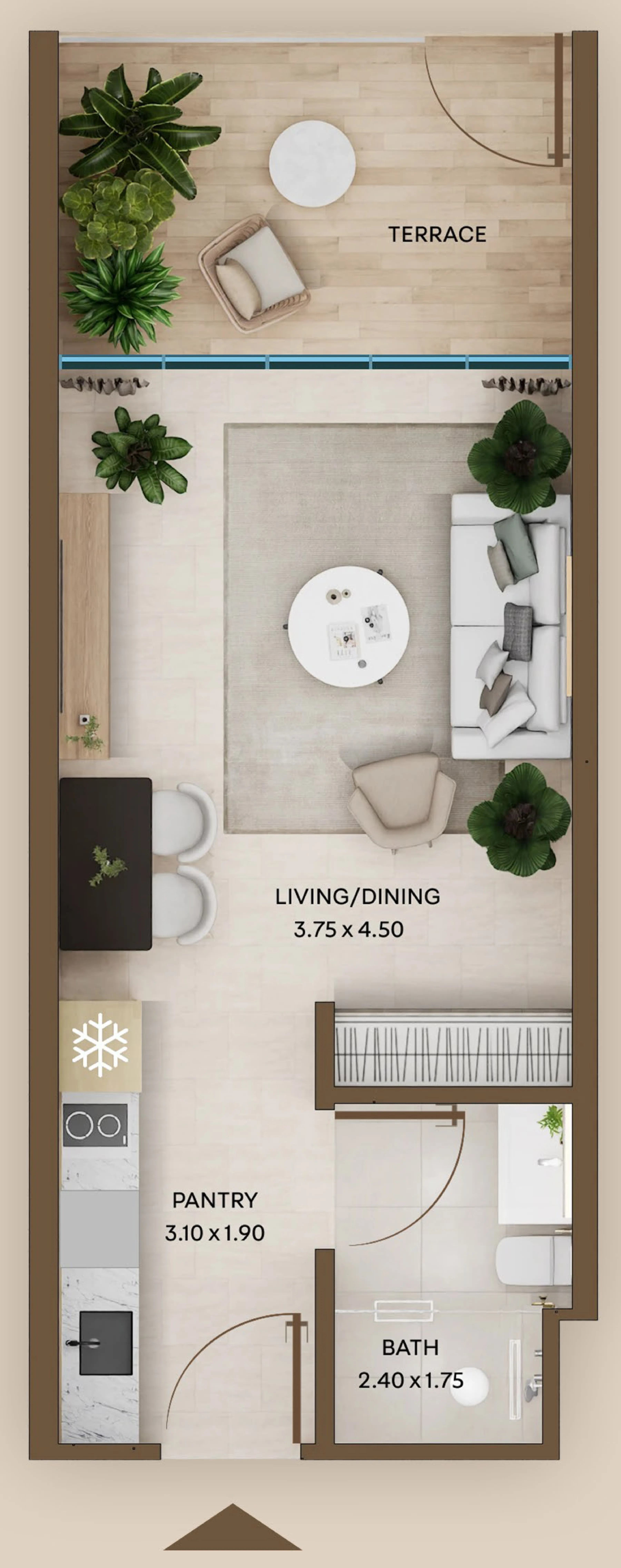 Планировка Studio