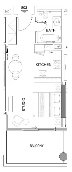 Планировка Studio