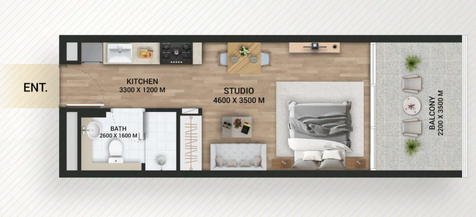 Планировка Studio