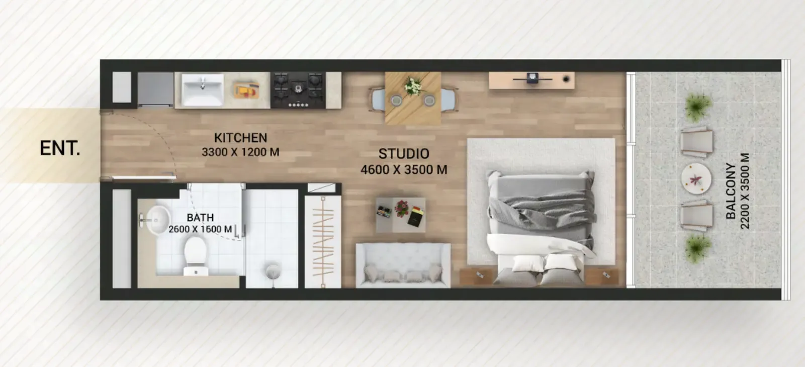 Планировка Studio