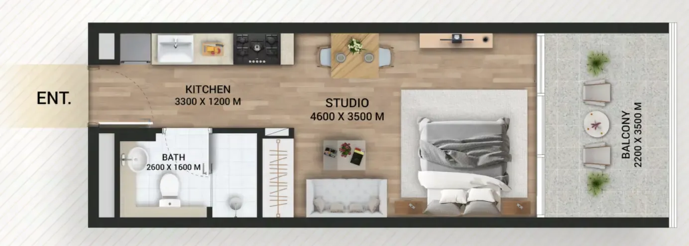 Планировка Studio