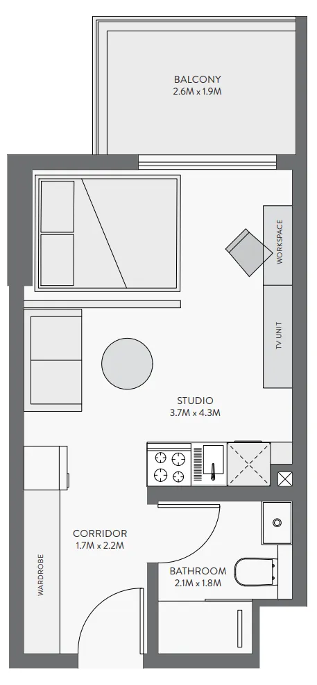 Планировка Studio