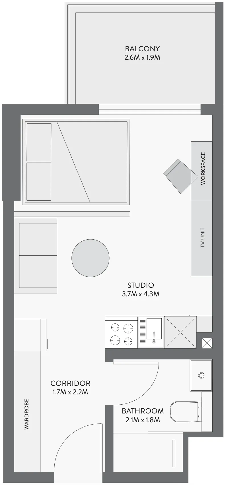 Планировка Studio