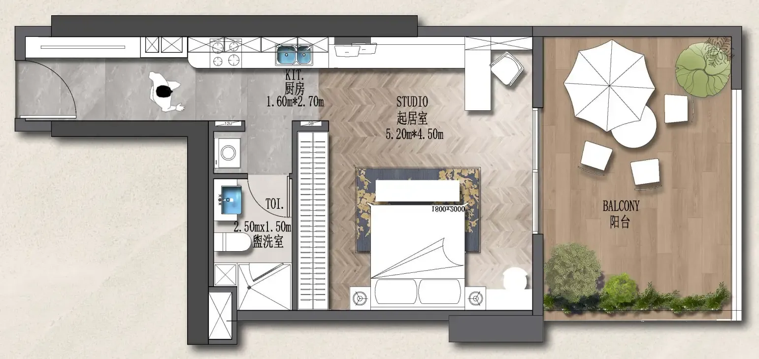 Планировка Studio