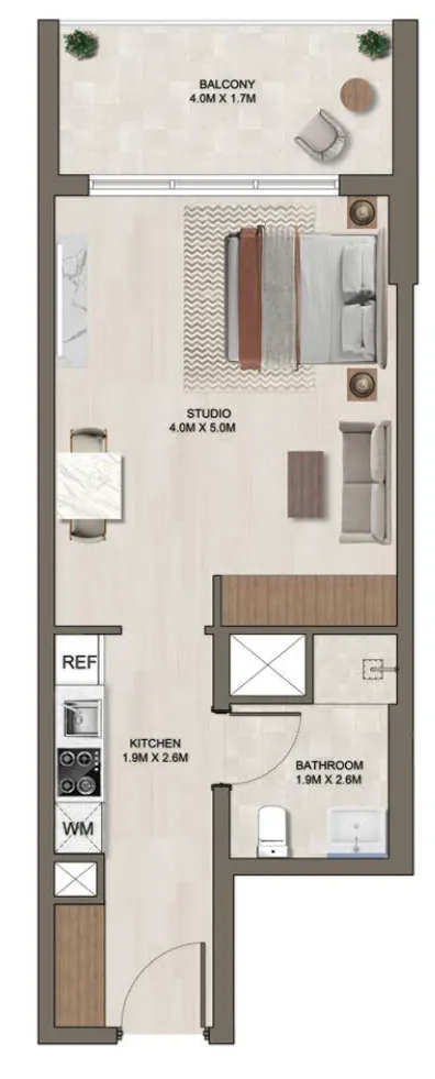 Планировка Studio