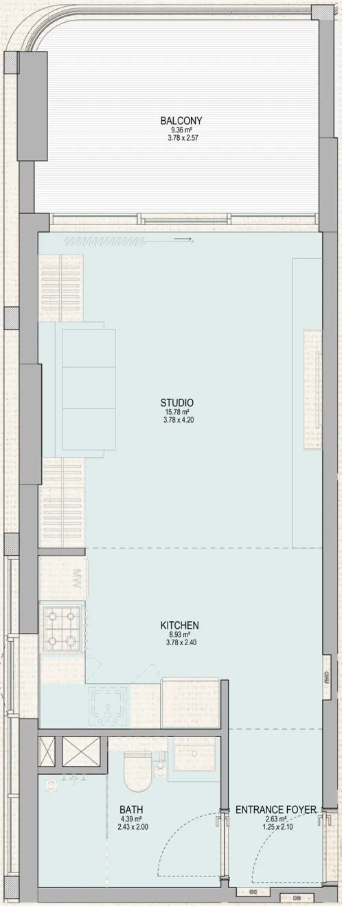 Планировка Studio