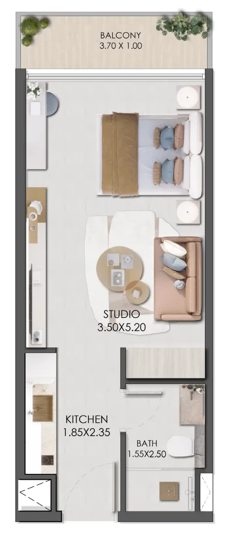 Планировка Studio