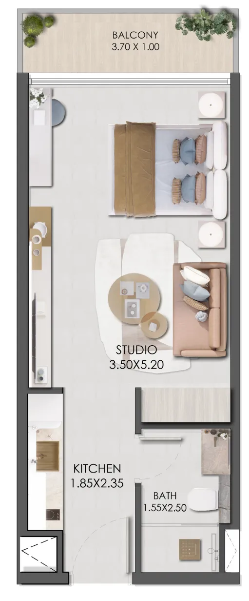 Планировка Studio