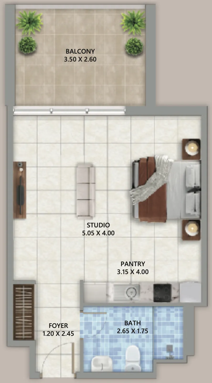 Планировка Studio