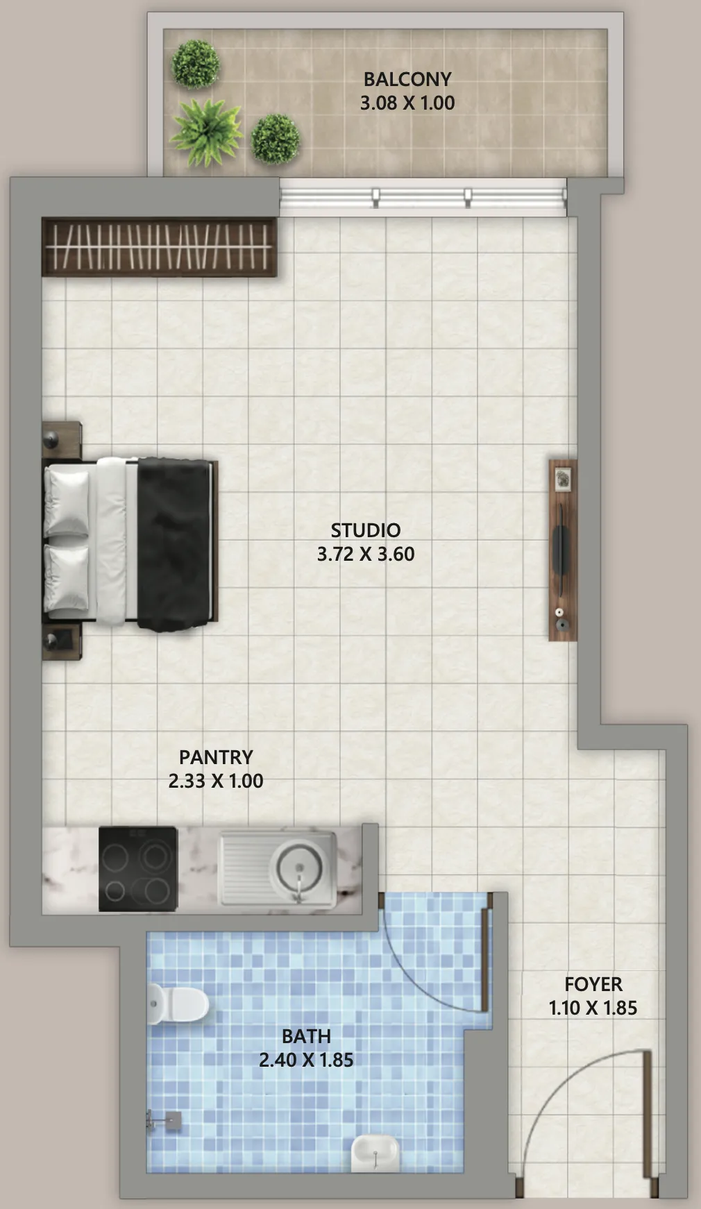 Планировка Studio