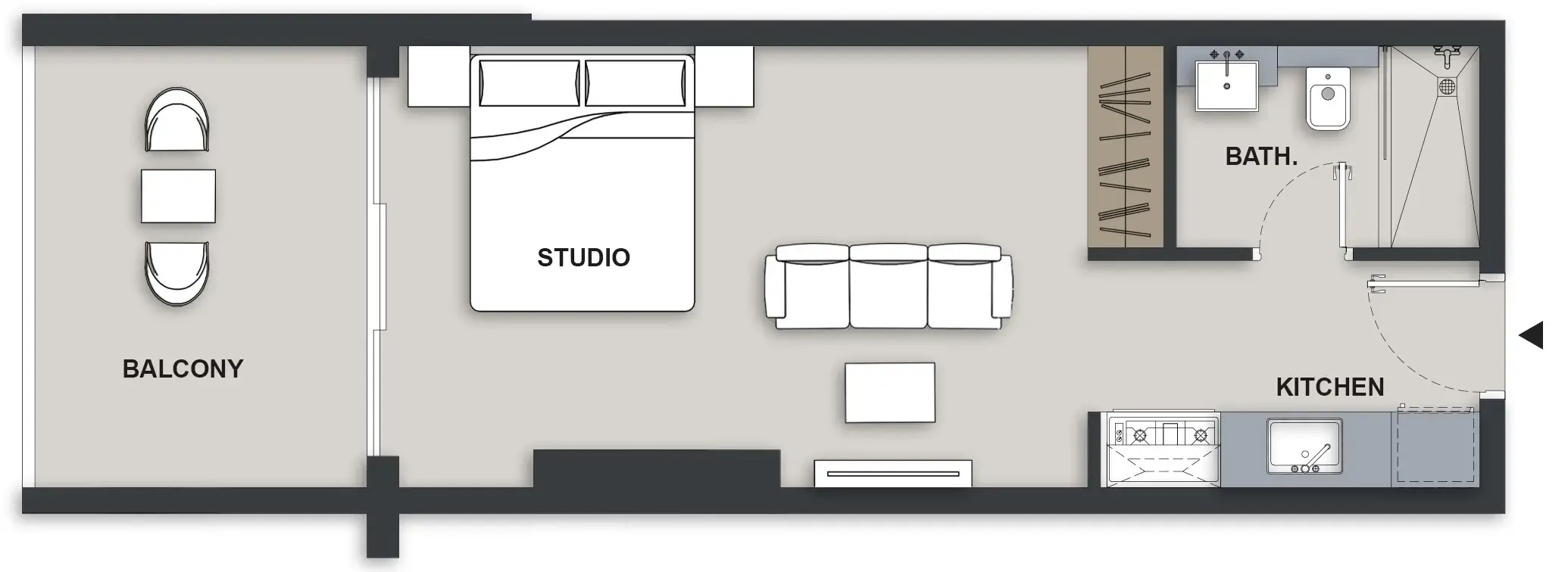 Планировка Studio