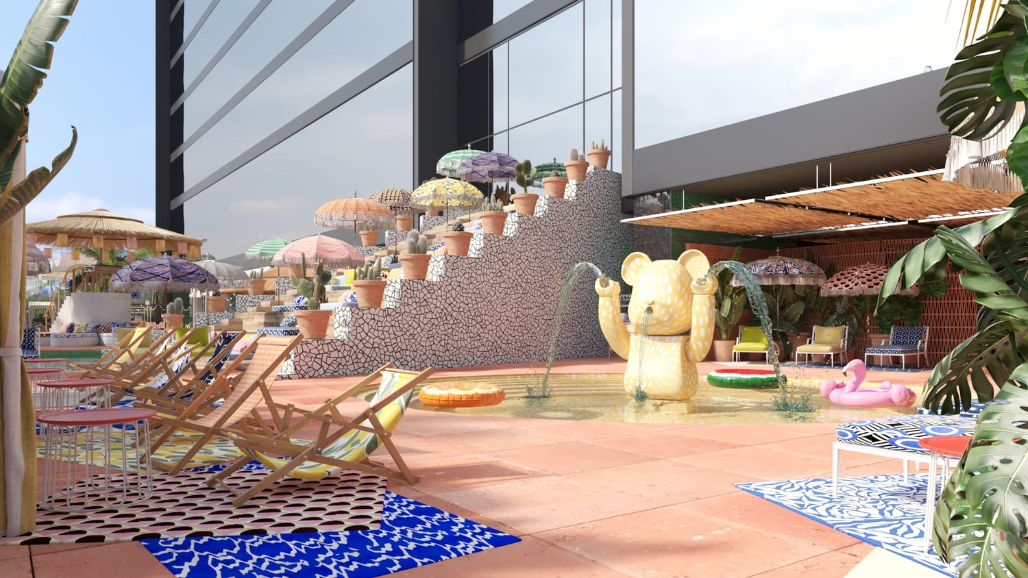 A Pool Deck To Be Envied