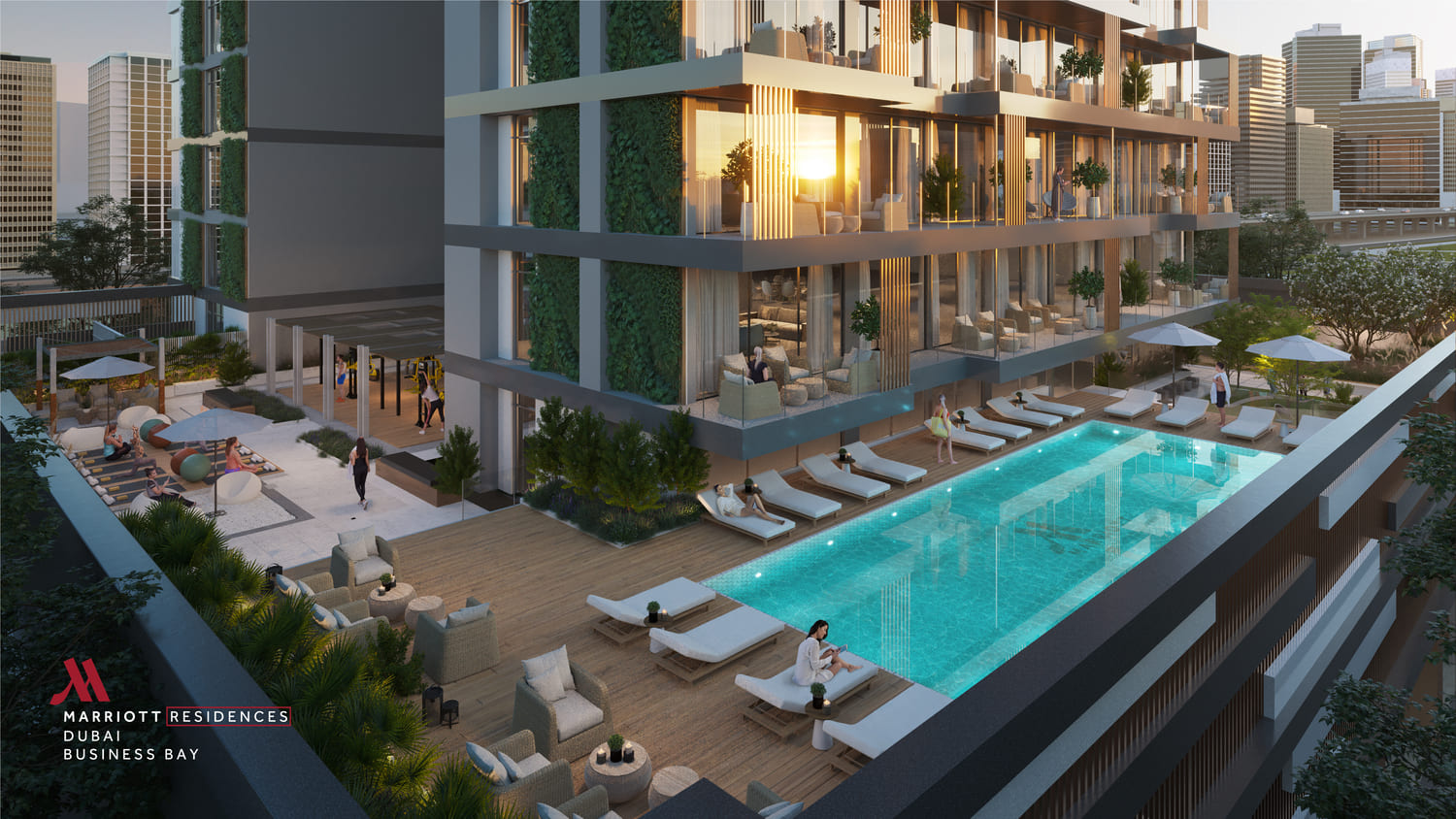 Pool Deck With Lounger