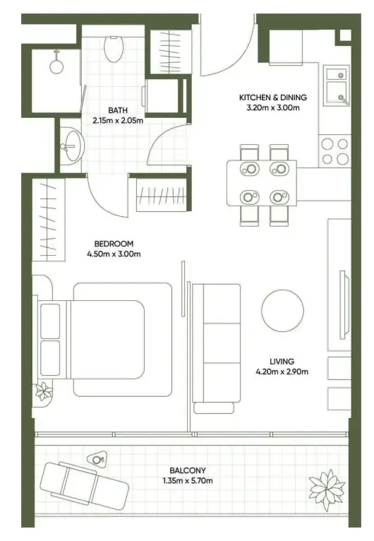 Планировка Studio