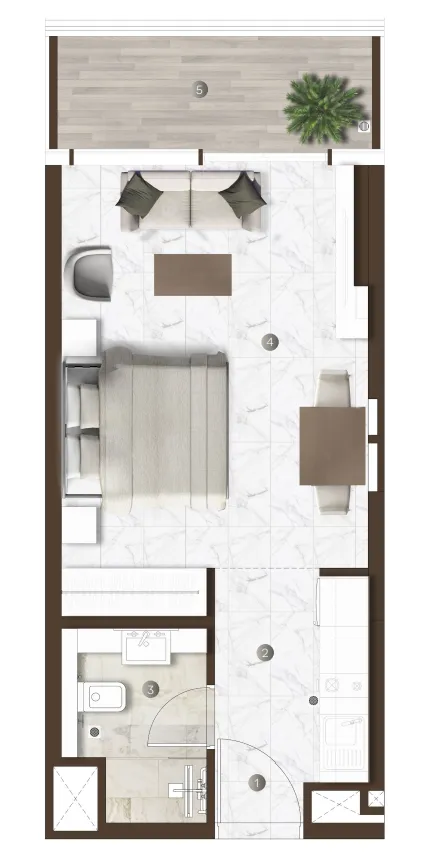 Планировка Studio
