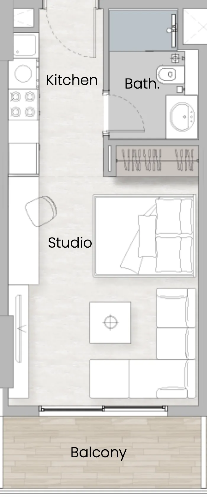 Планировка Studio