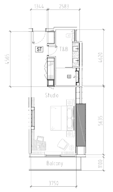 Планировка Studio