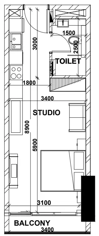 Планировка Studio