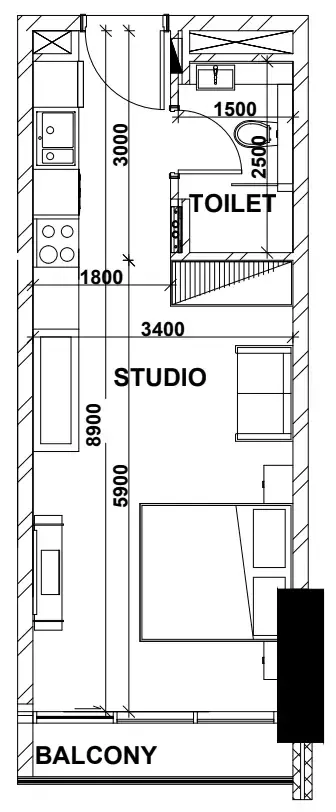 Планировка Studio