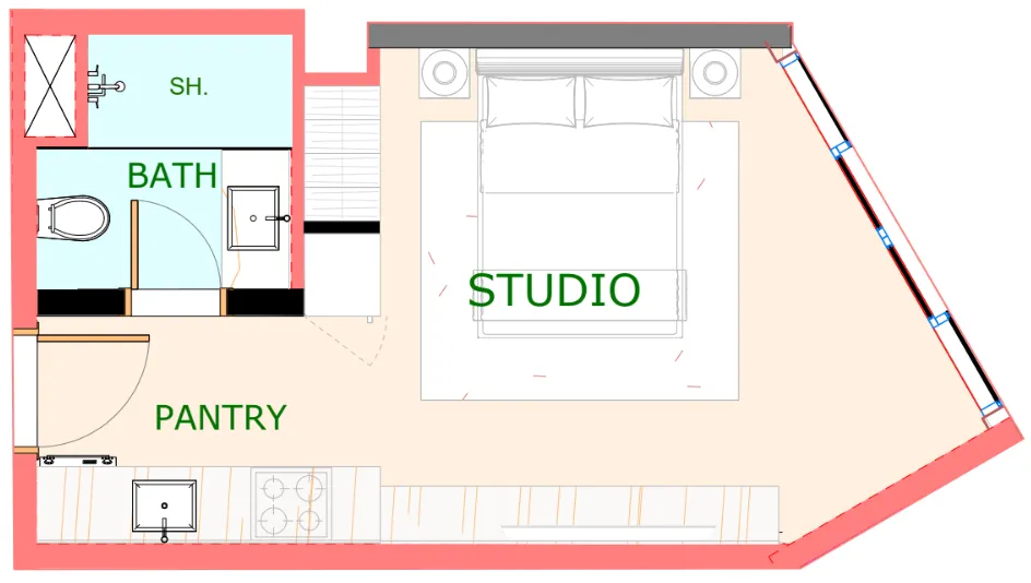 Планировка Studio