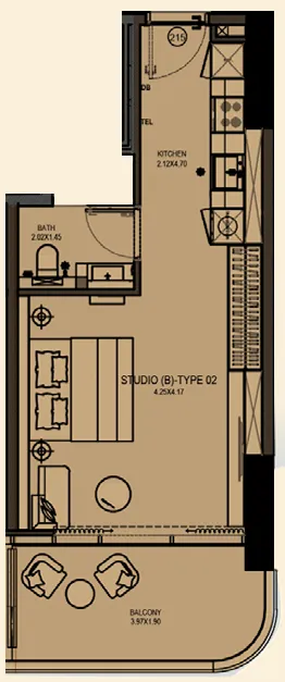 Планировка Studio