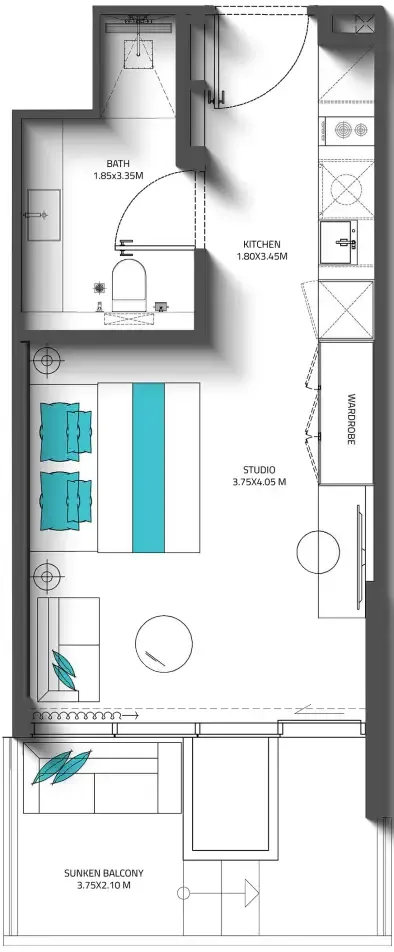 Планировка Studio