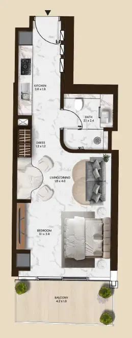 Планировка Studio