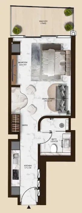Планировка Studio