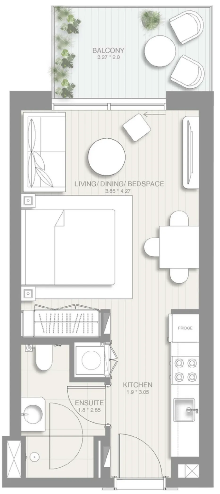 Планировка Studio
