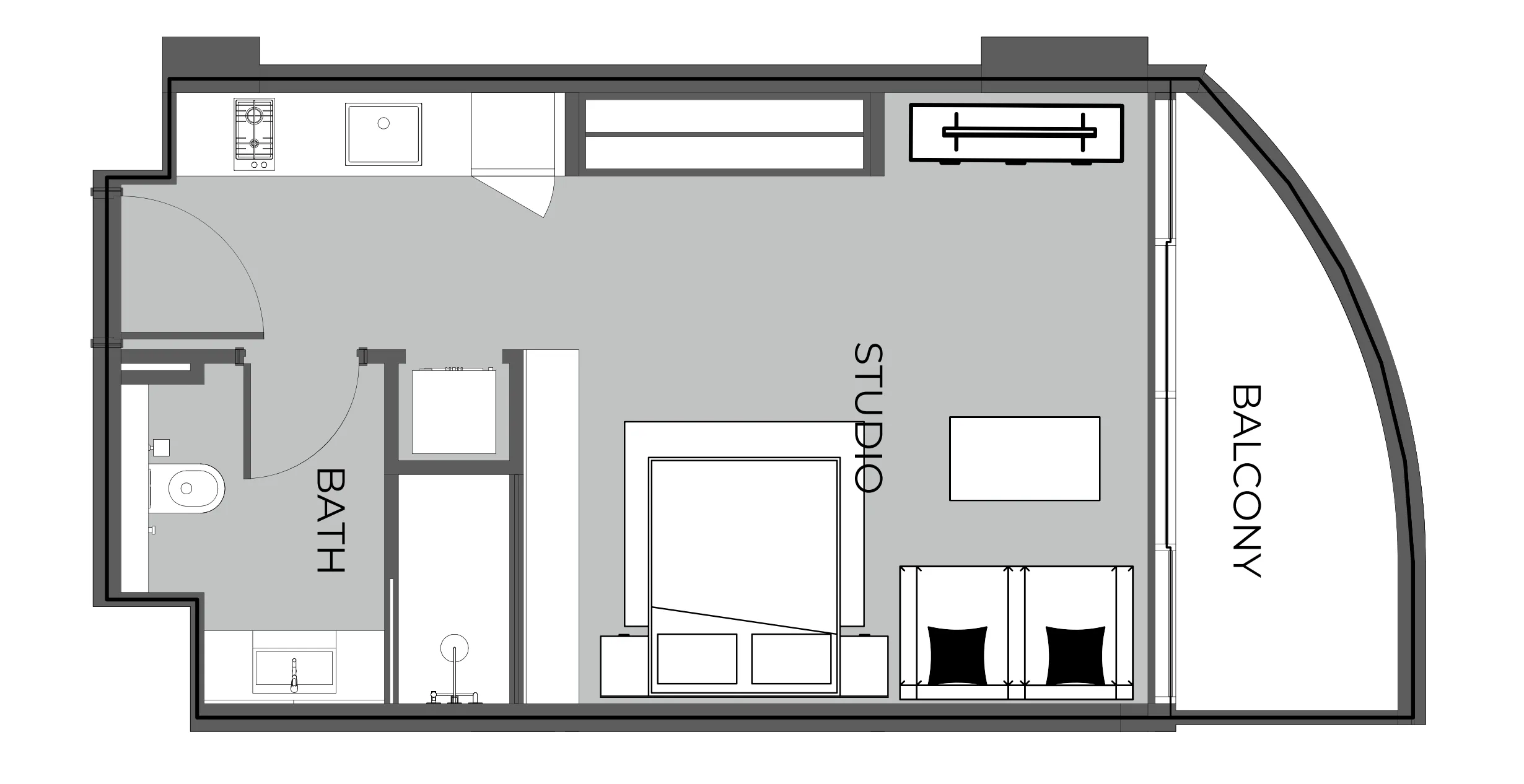 Планировка Studio