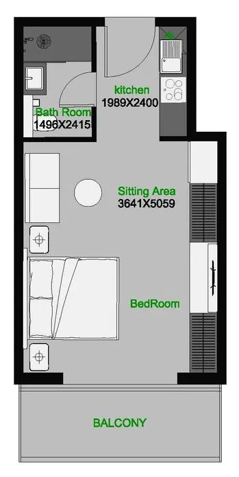 Планировка Studio