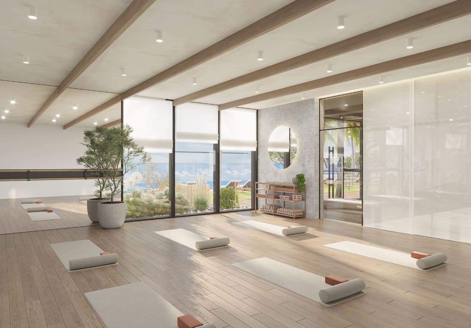 Indoor Spacious Yoga Studio