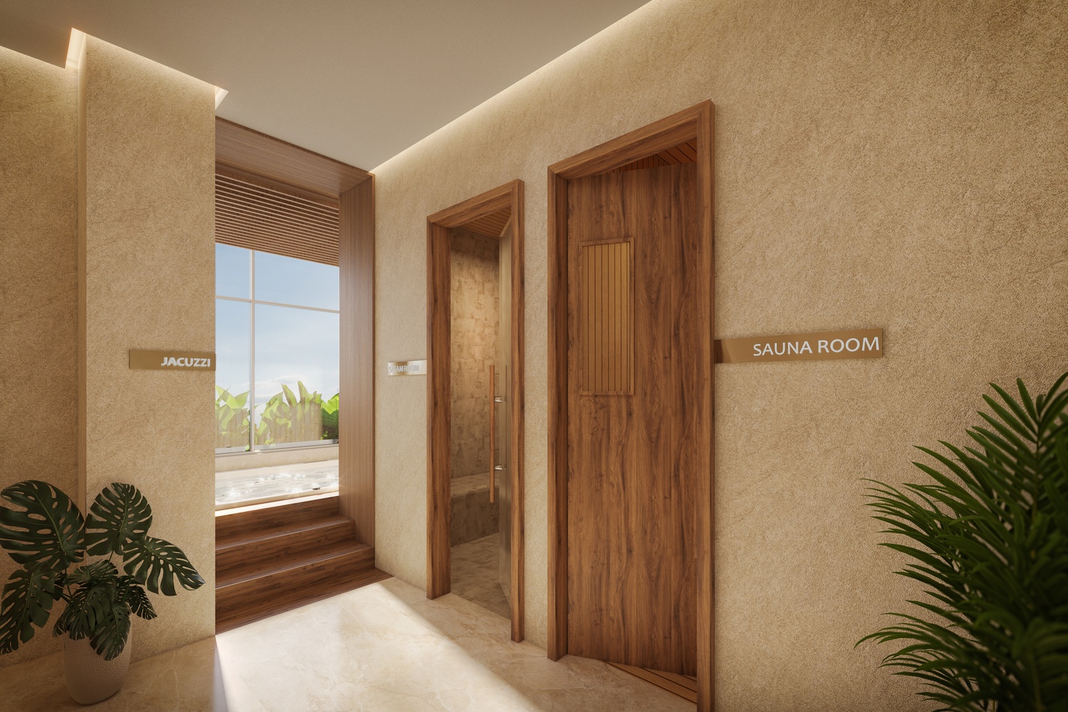 Ladies Sauna, Jacuzzi & Steam Room