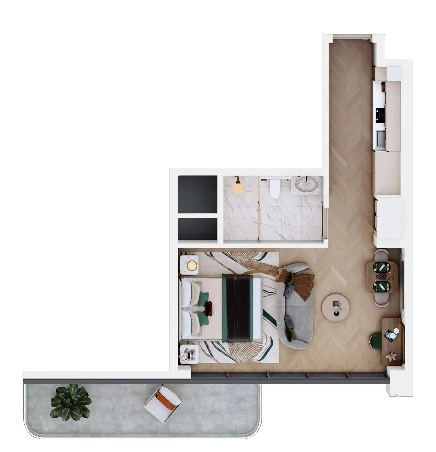 Планировка Studio