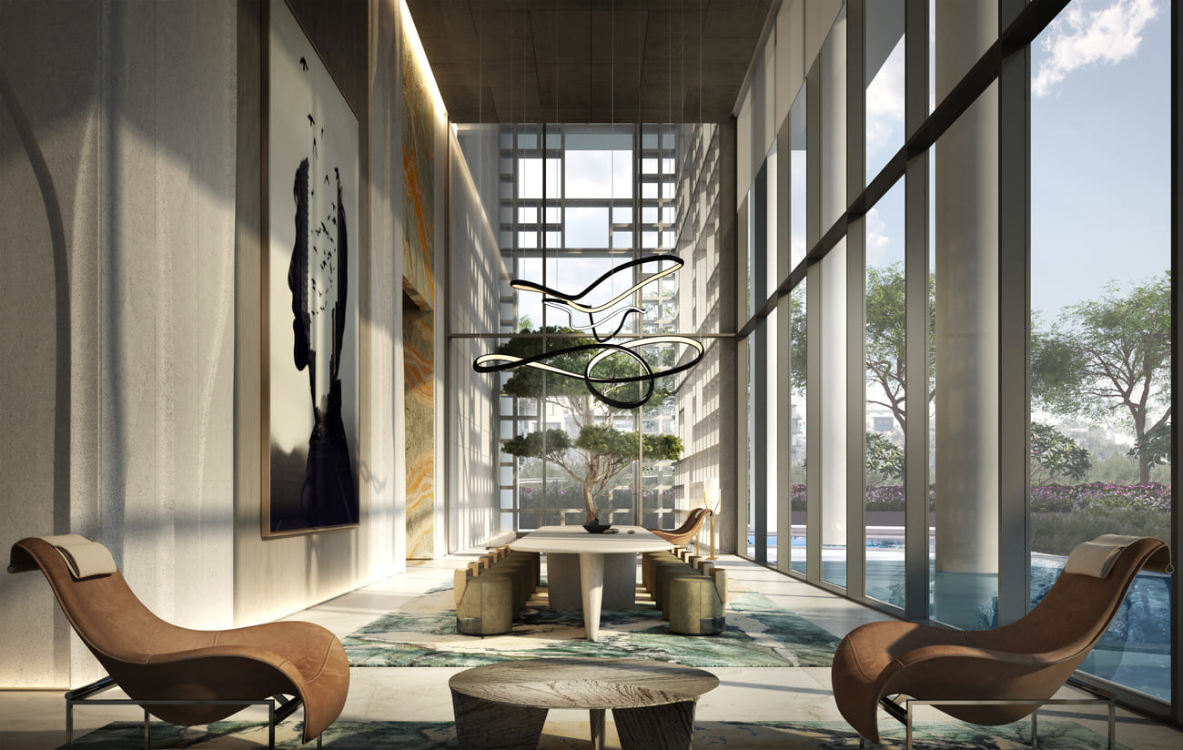 Double-Height Meeting Lounges