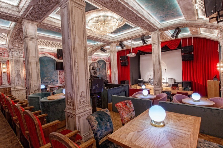Ресторан, Банкетный зал, Бар на 70 персон в ЦАО, м. Улица 1905 года от 1500 руб. на человека
