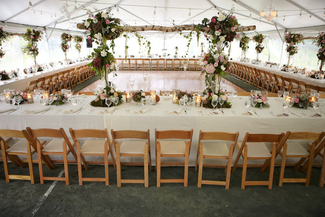Столы буквой п на свадьбе